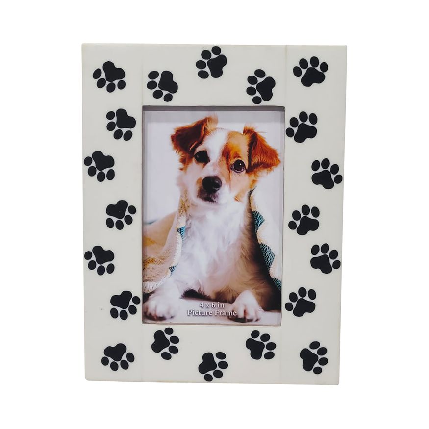 Sagebrook 4"x6" Resin Paw Prints Photo Frame