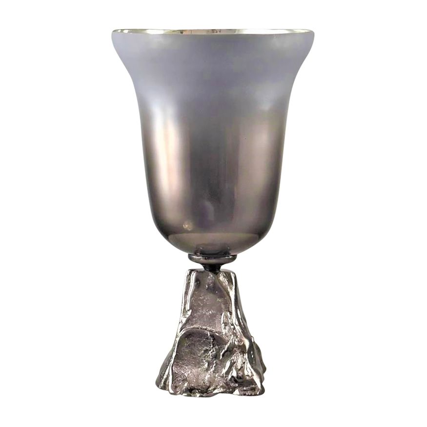 Sagebrook 15" Glass 2-tone Chalice Vase