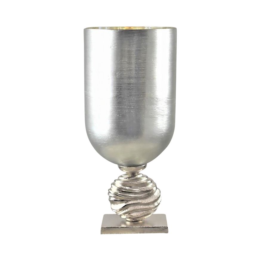 Sagebrook - 15" Glass 2-tone Chalice Vase