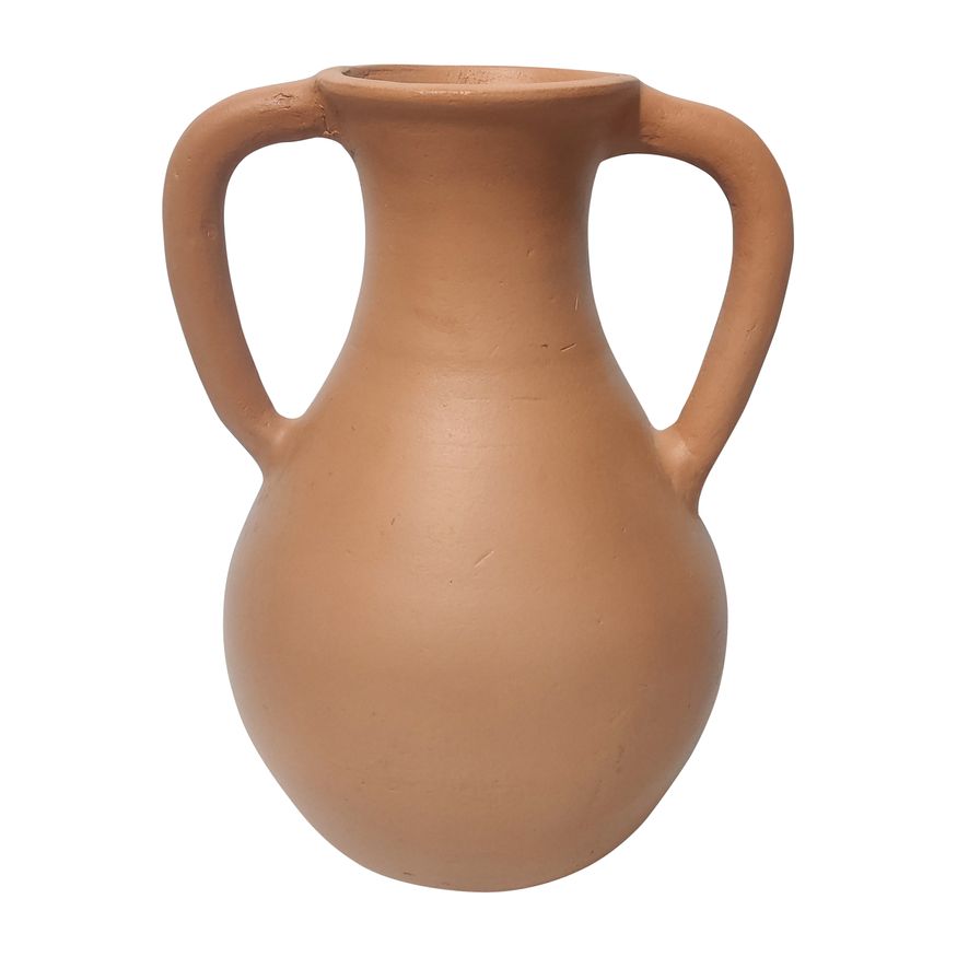 Sagebrook 8" Terracotta Vase With Handle