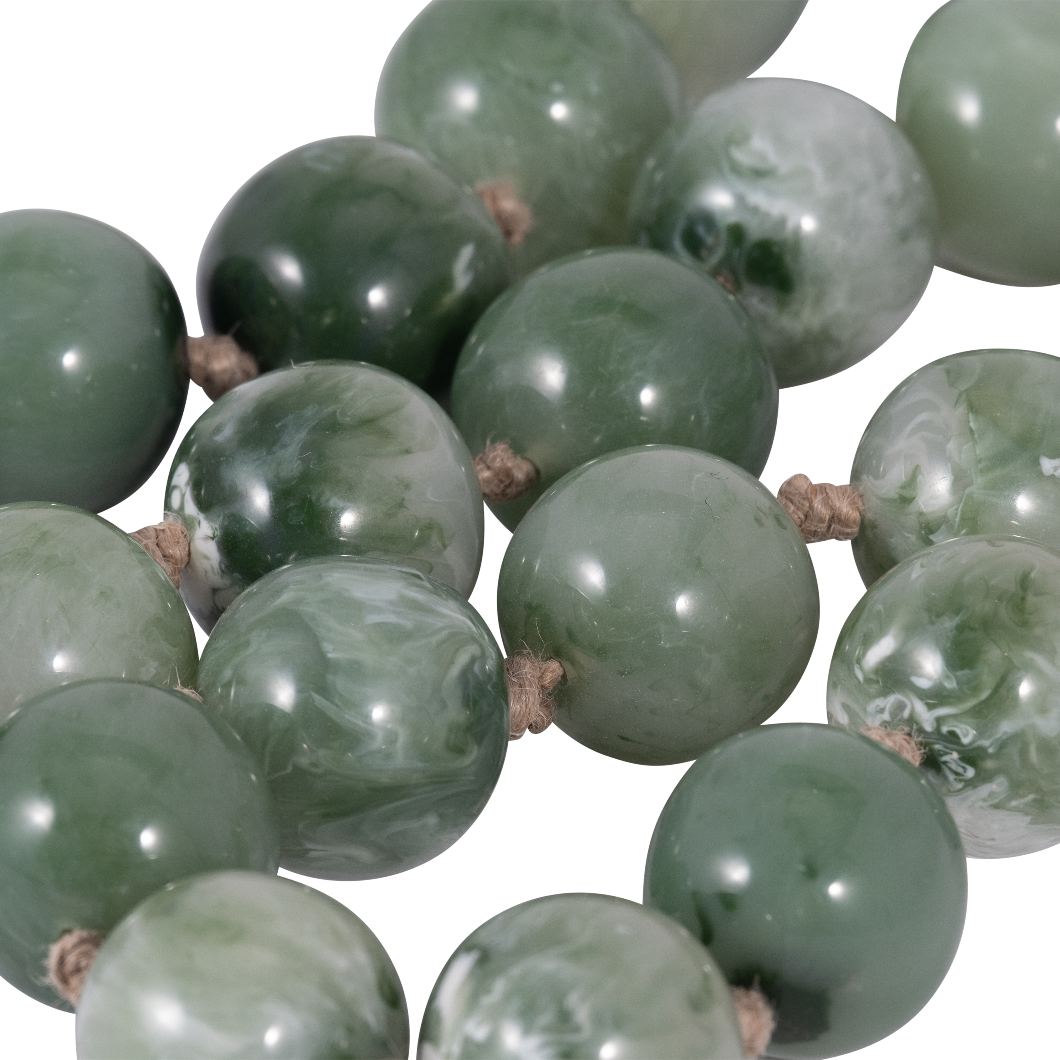 Sagebrook 35" Resin Bead Garland - Green