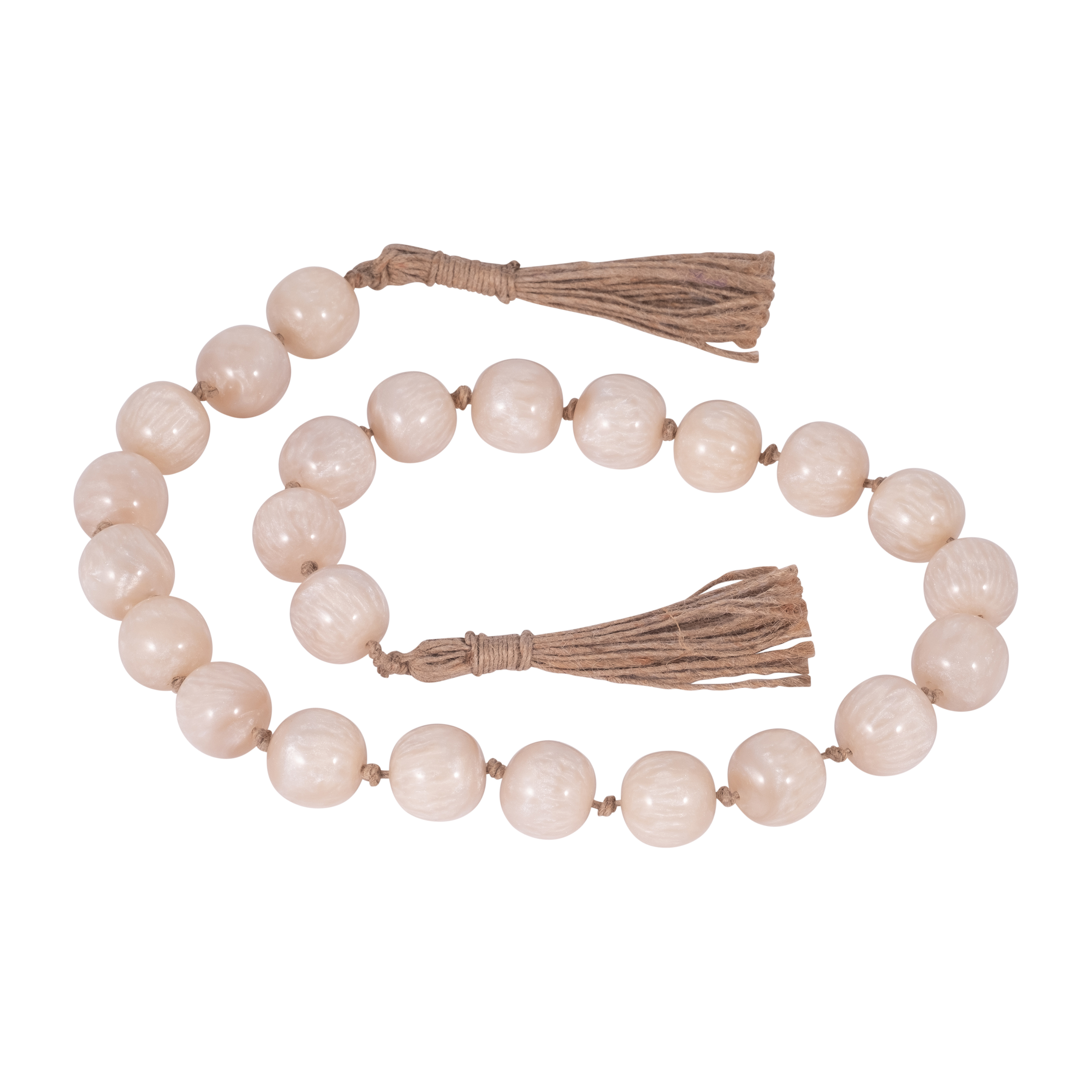 Sagebrook 36" Resin Bead Garland - Ivory