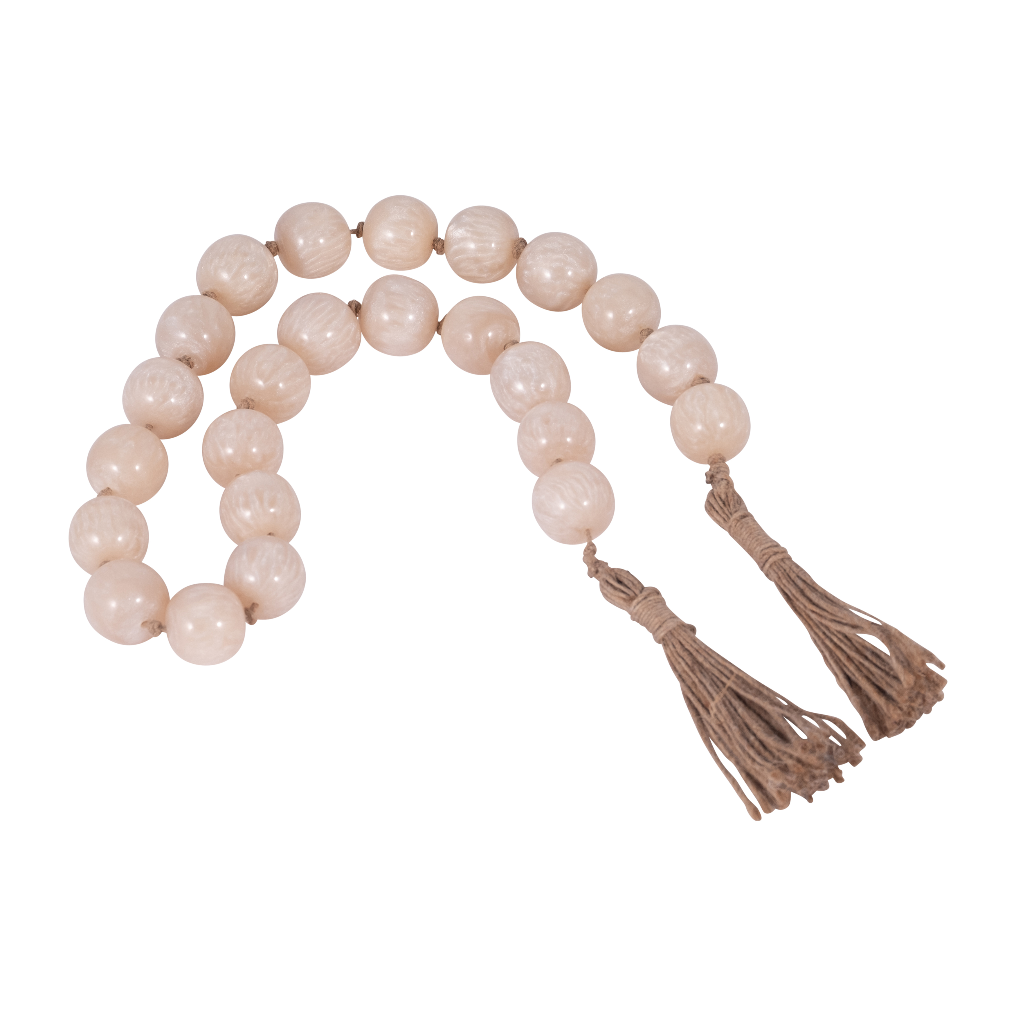 Sagebrook 36" Resin Bead Garland - Ivory