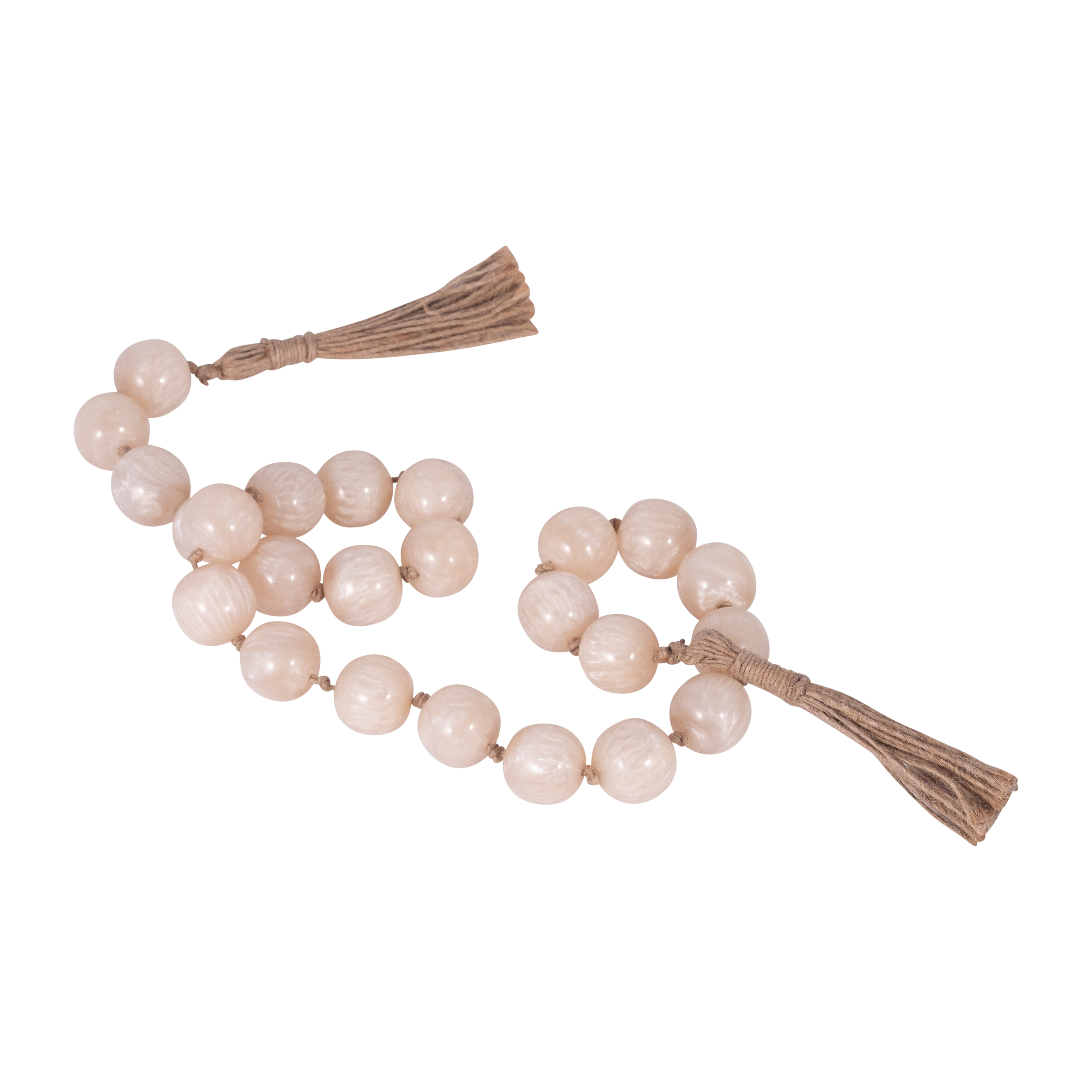 Sagebrook 36" Resin Bead Garland - Ivory