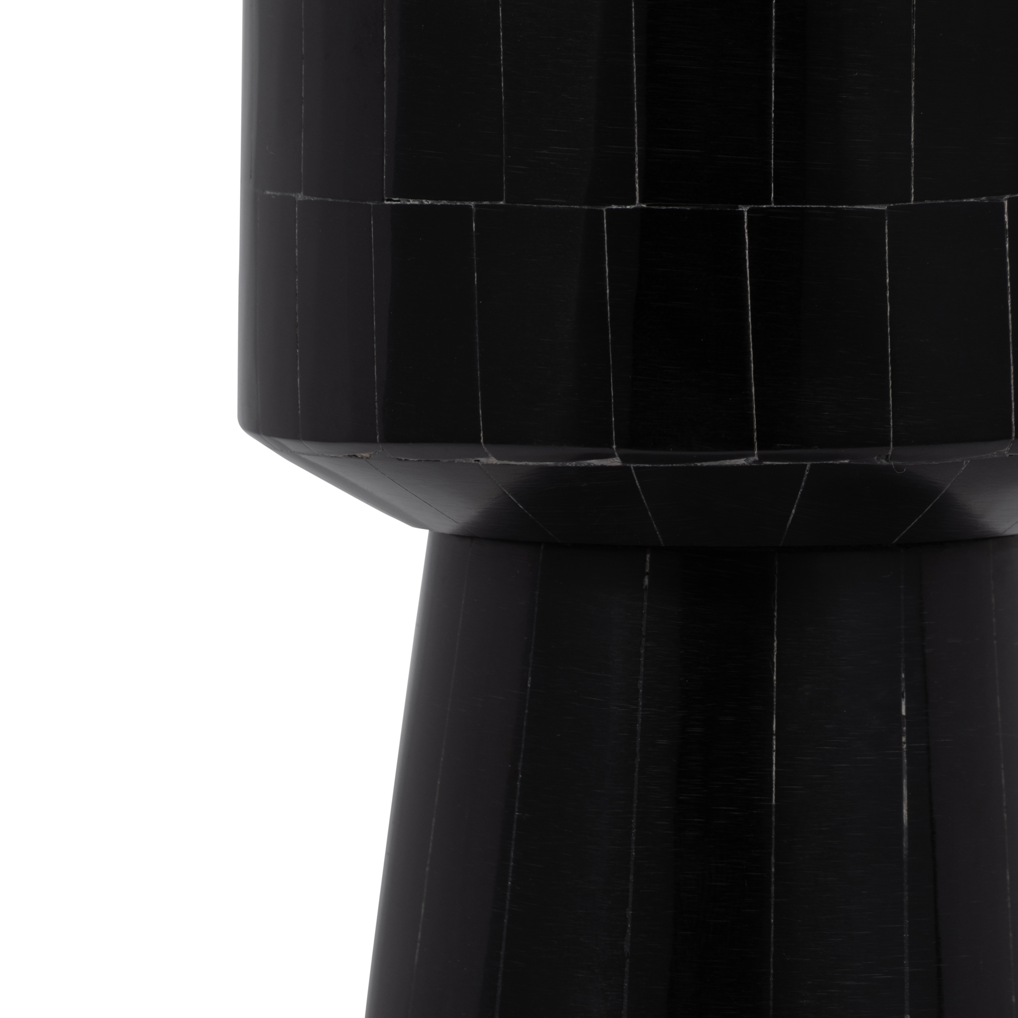 Sagebrook 12" Resin Pillar Candle Holder - Black