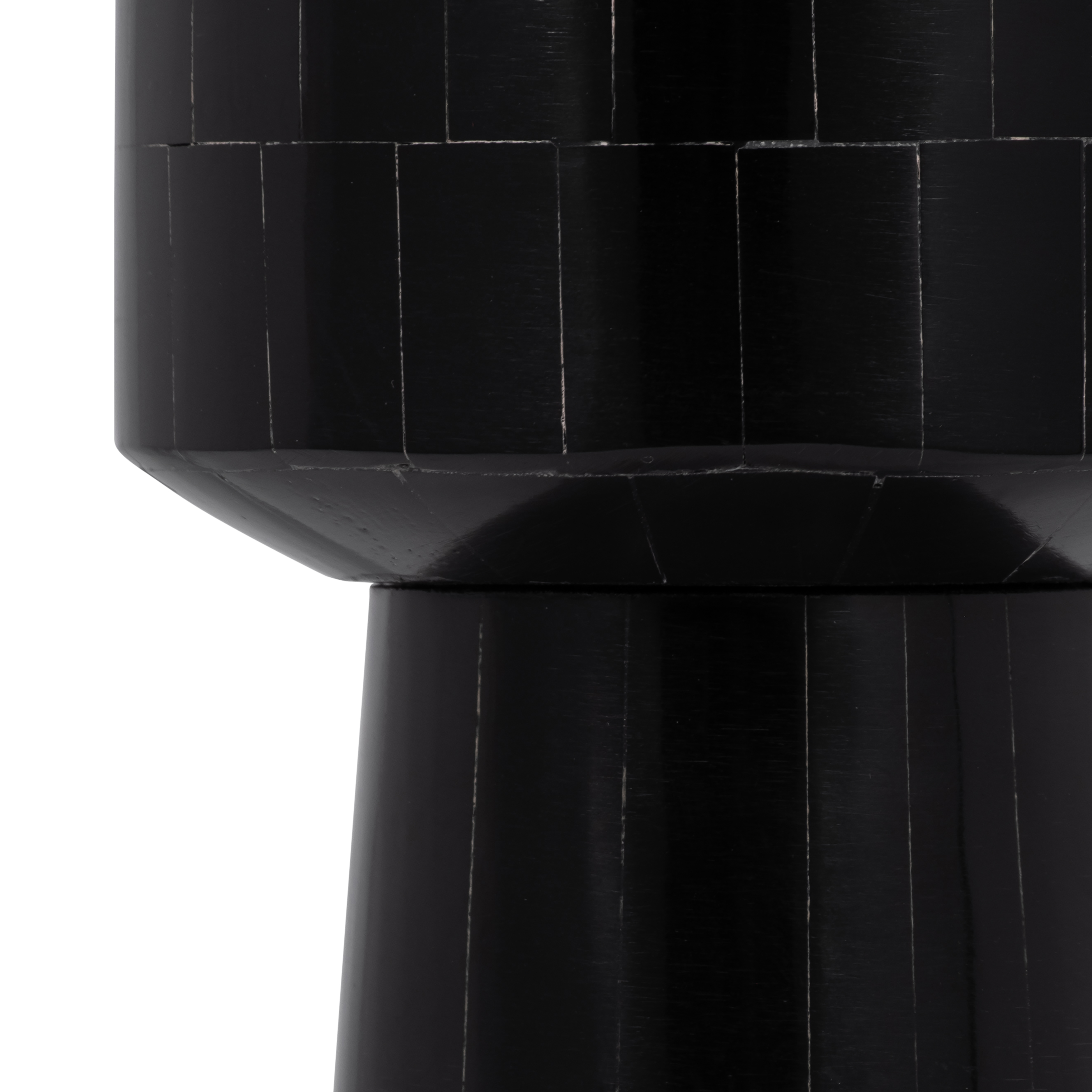 Sagebrook 15" Resin Pillar Candle Holder - Black