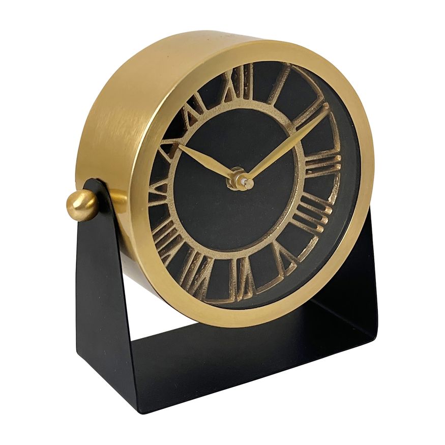 Sagebrook - 6" 18759 Metal Table Clock