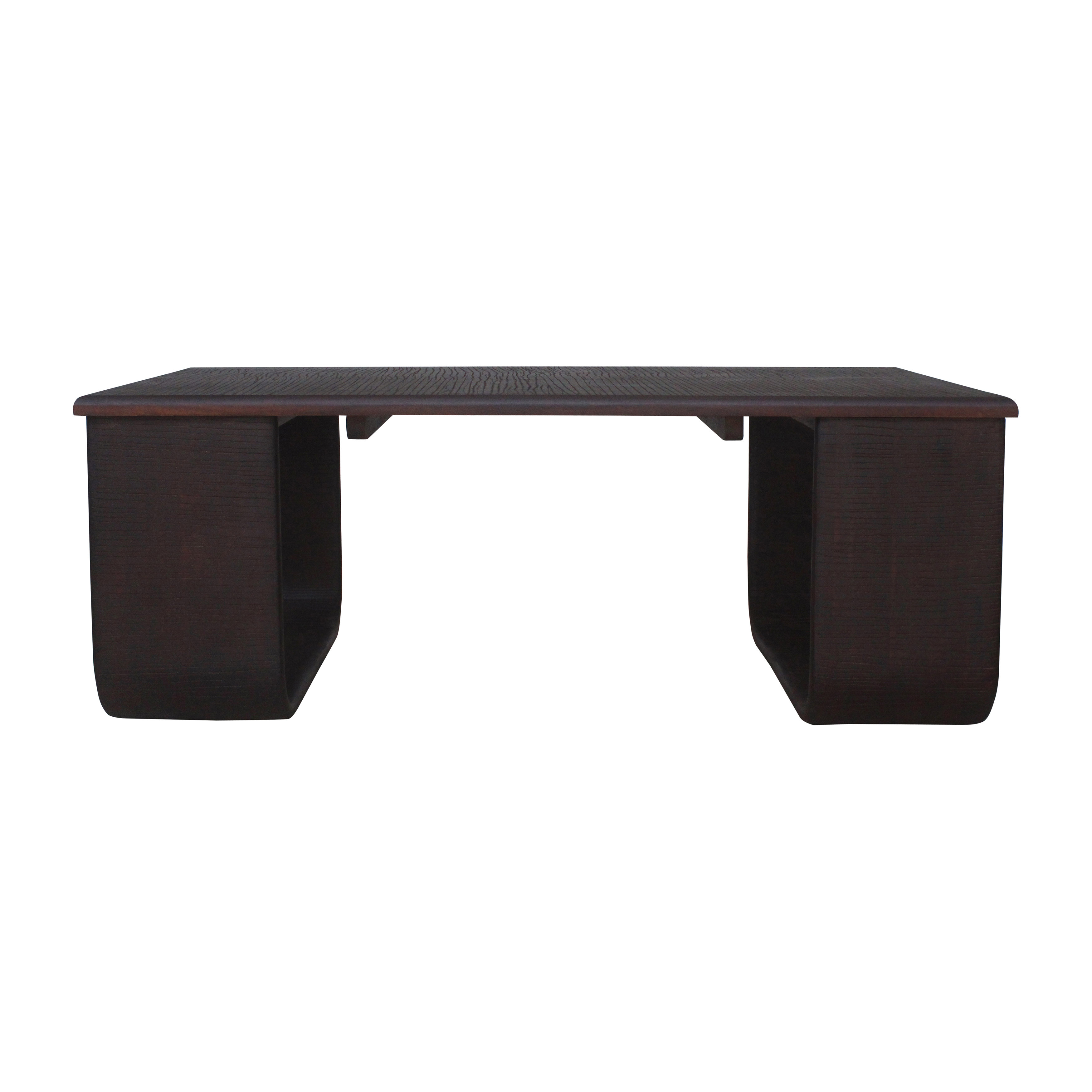 Sagebrook - 47" Wood Textured Coffee Table in Brown