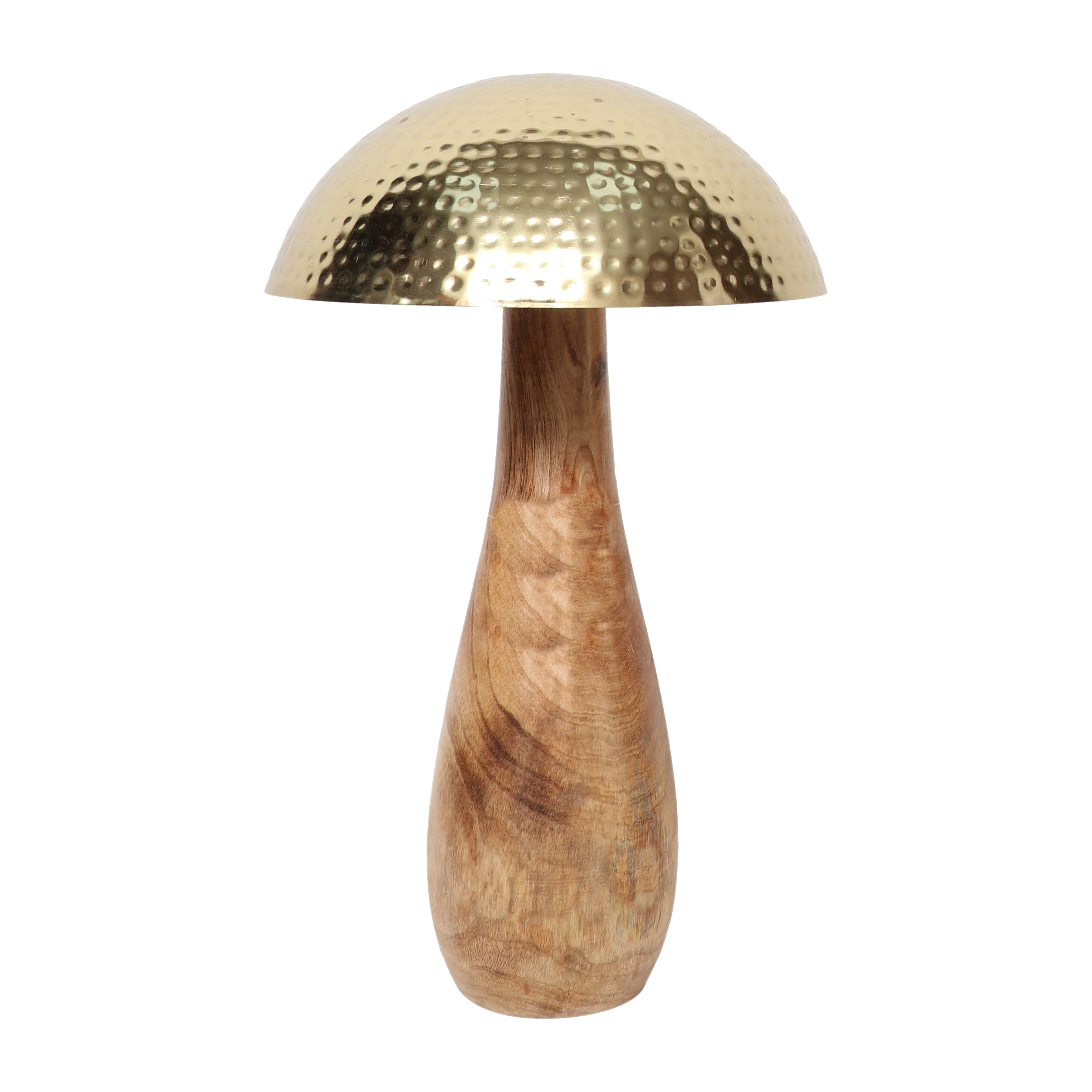 Sagebrook 16" Metal Mushroom with Wood Base