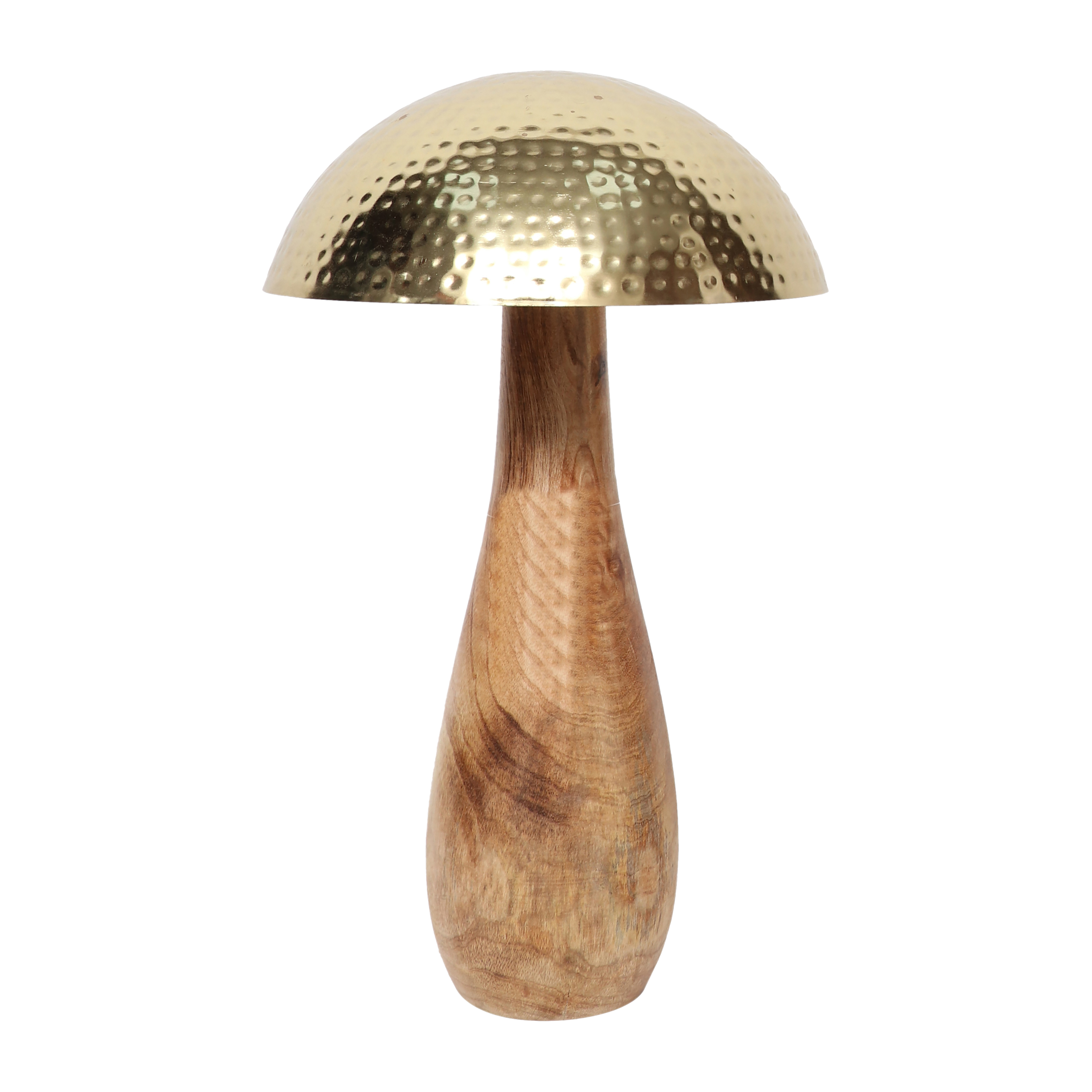 Sagebrook 16" Metal Mushroom with Wood Base