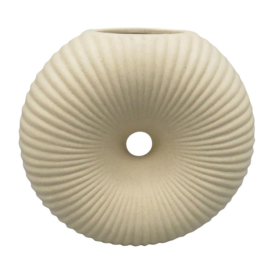 Sagebrook 7" Ceramic Donut Hole Vase