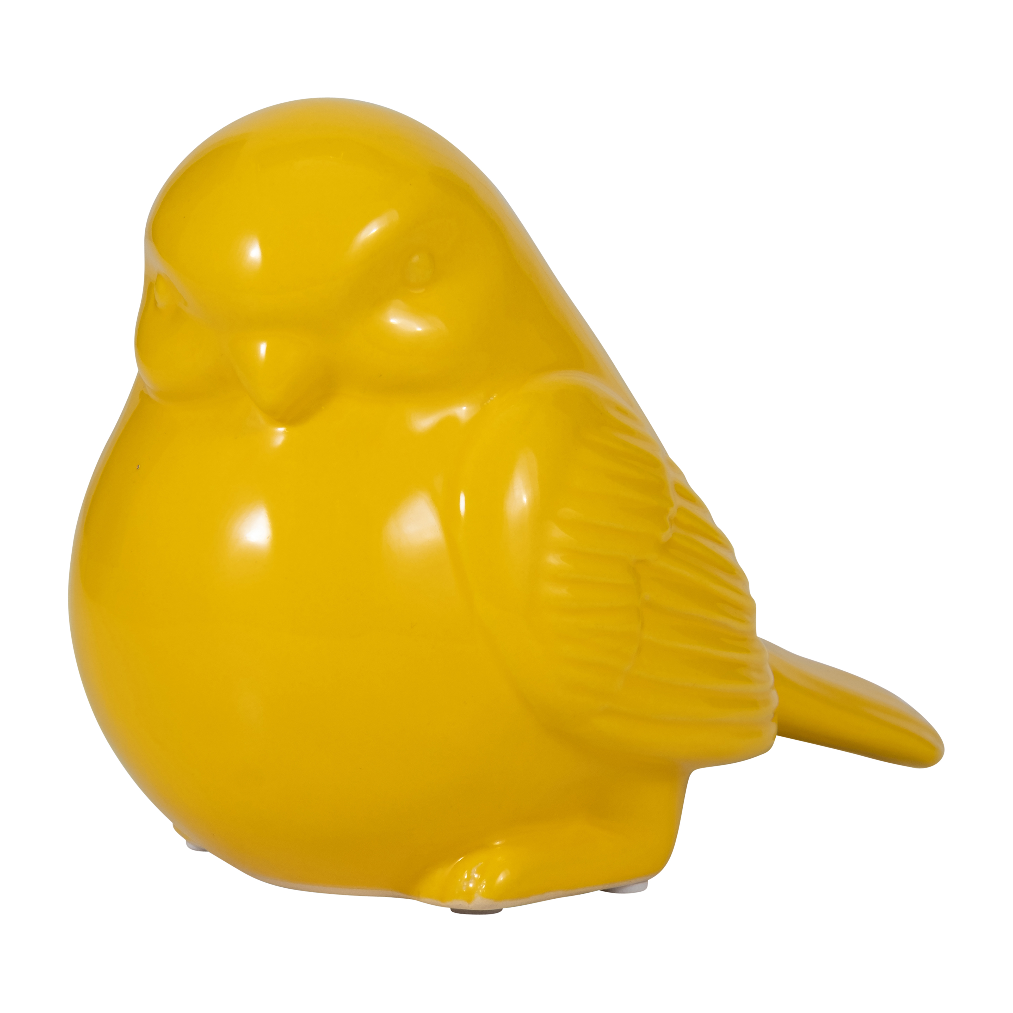 Sagebrook - 8" Ceramic Sitting Chubby Bird in Yellow