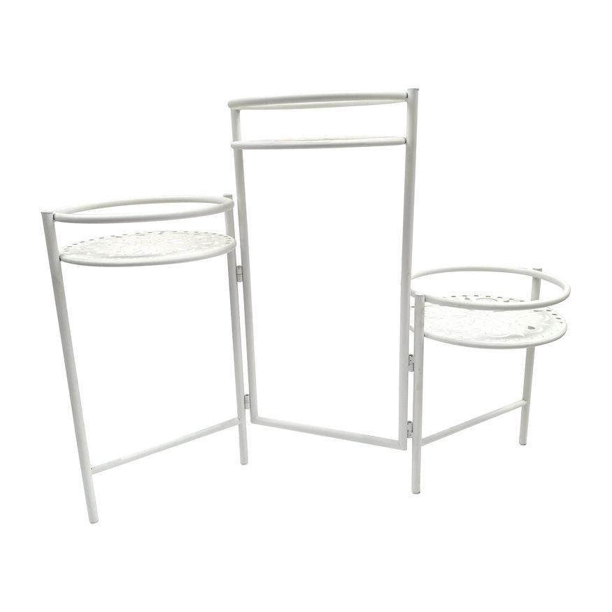 Sagebrook 22" Folding 3-Tier Metal Plant Stand