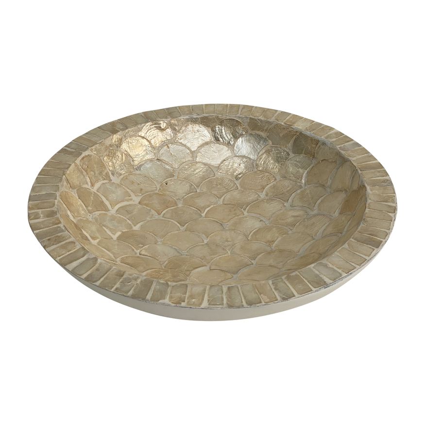 Sagebrook - 16" Shell Decorative Bowl in Natural