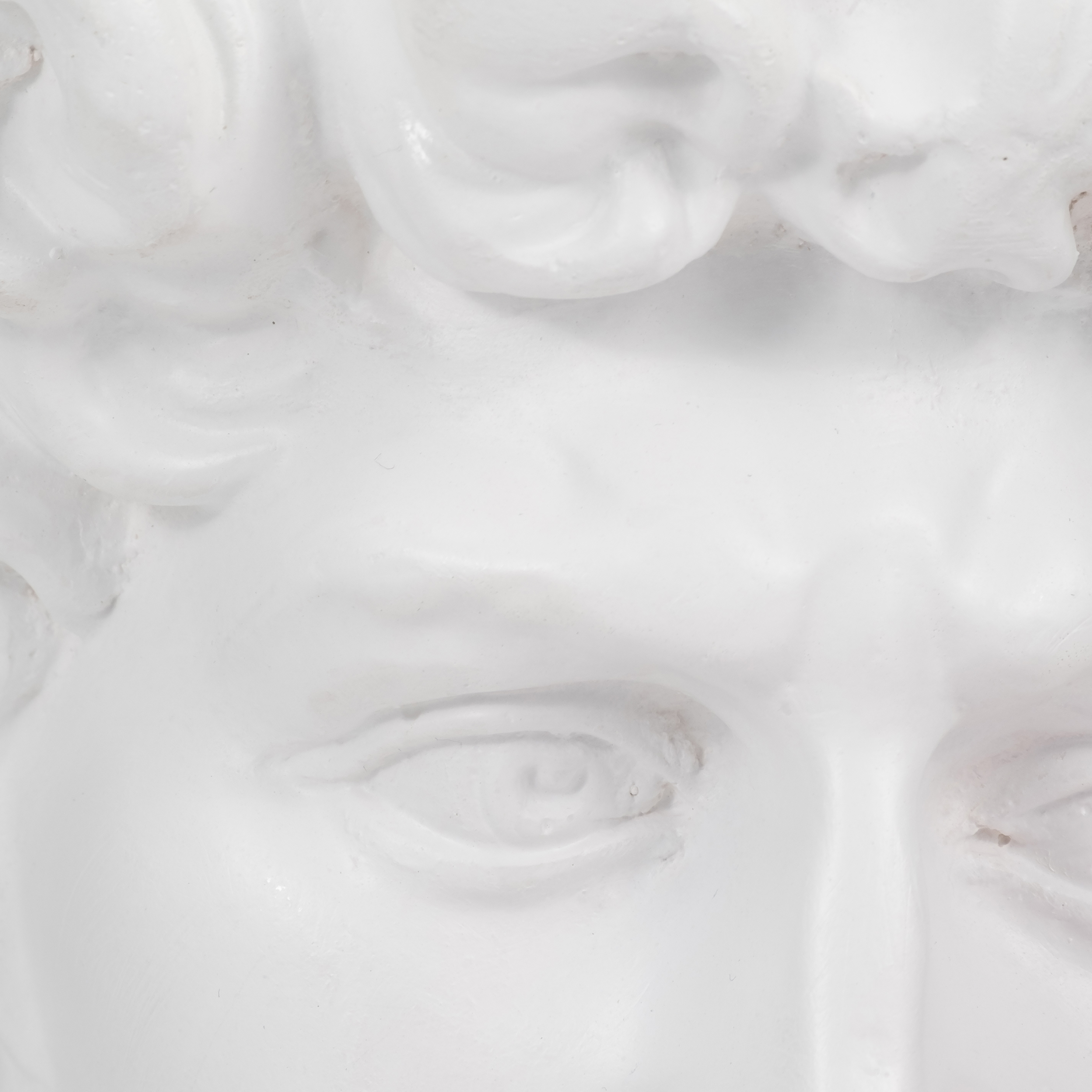 Sagebrook - 13" Resin Greek God Head with Gum in White