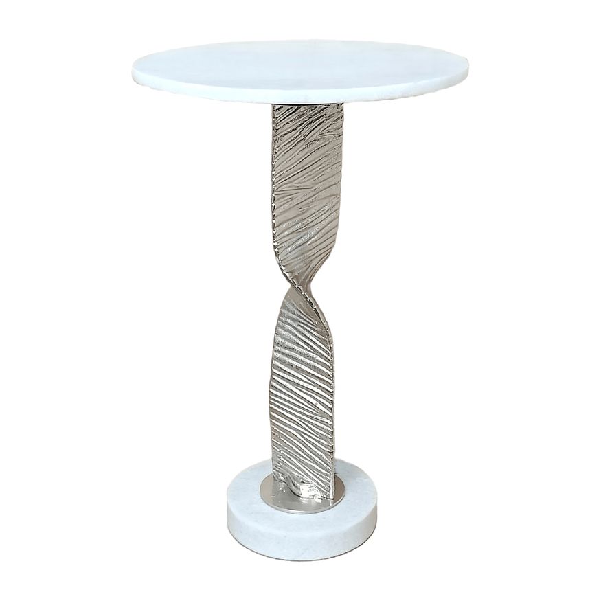 Sagebrook Metal Twisted Base Accent Table