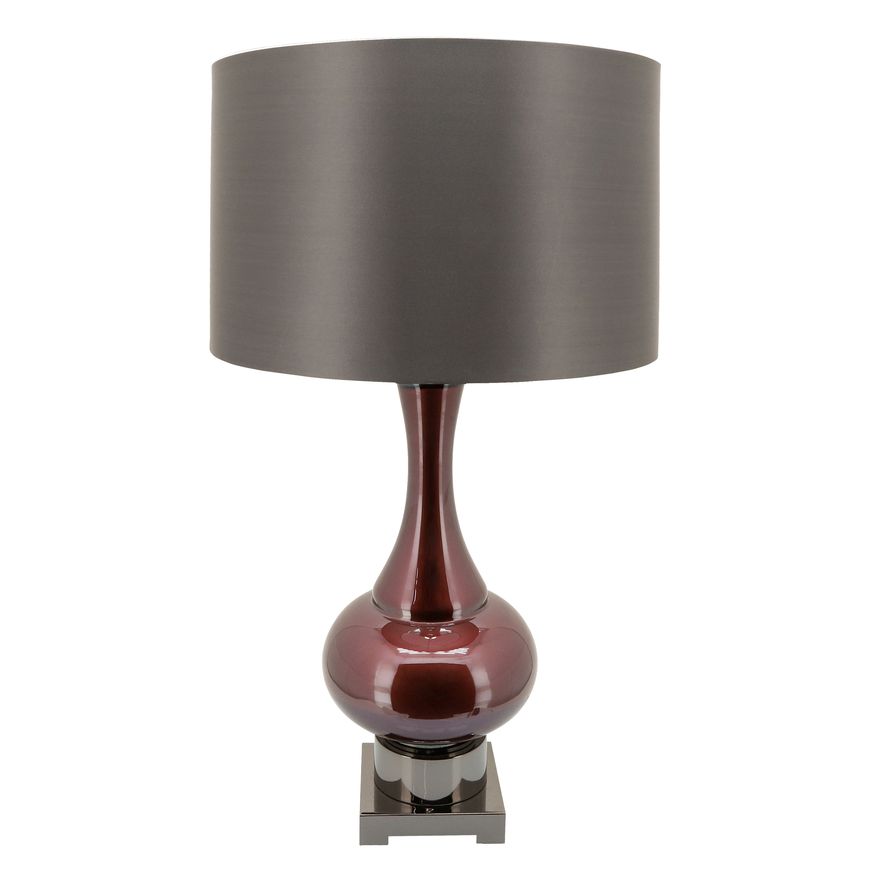 Sagebrook™ Glass Genie Bottle Table Lamp - Burgundy