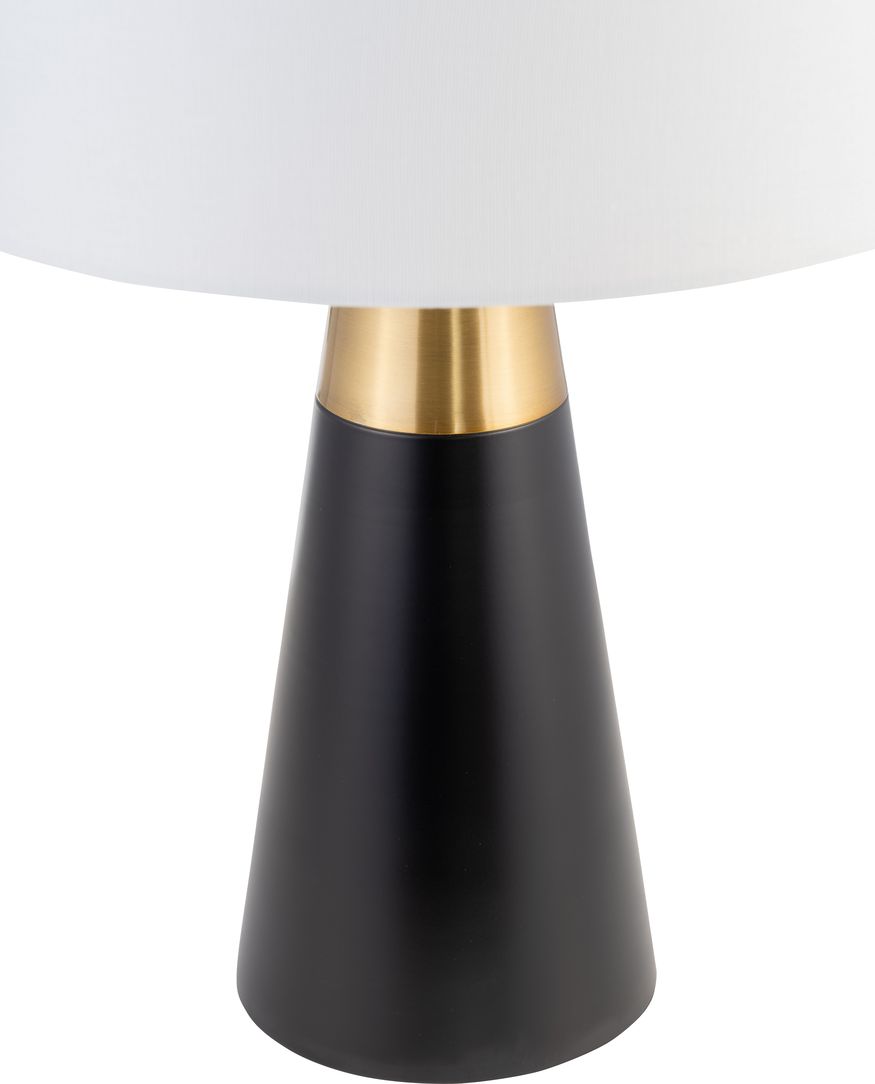 Sagebrook Metal 2-Tone Cone Table Lamps (Set Of 2) - Black/Gold