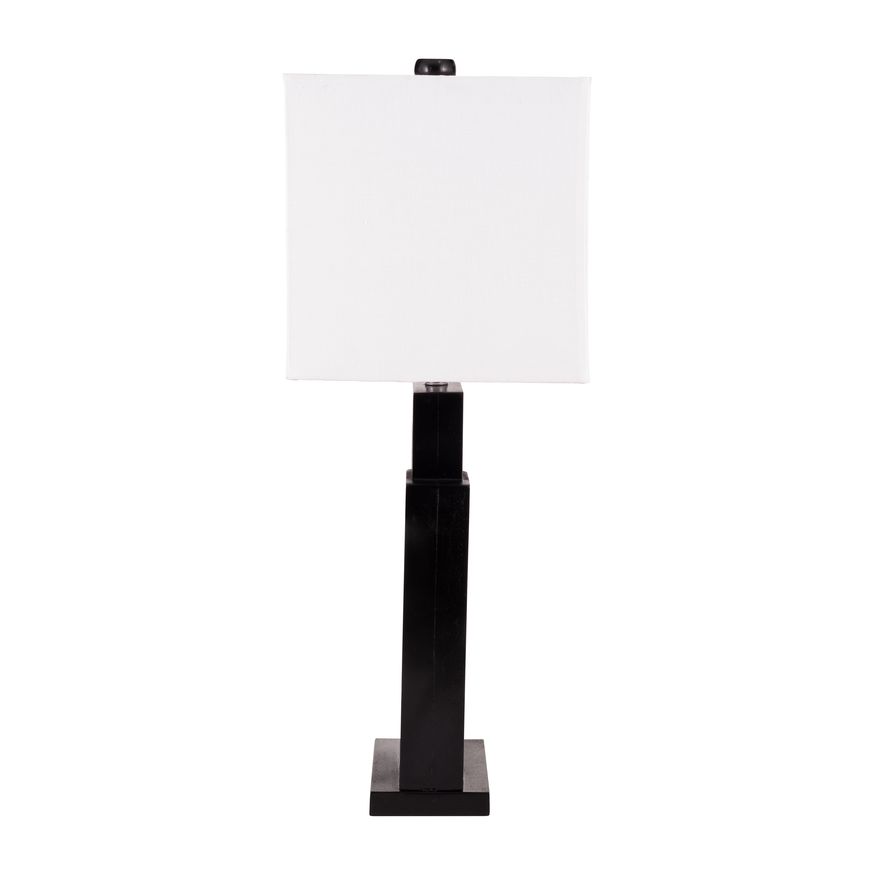 Sagebrook™ Wood Geometric Lamp - Black