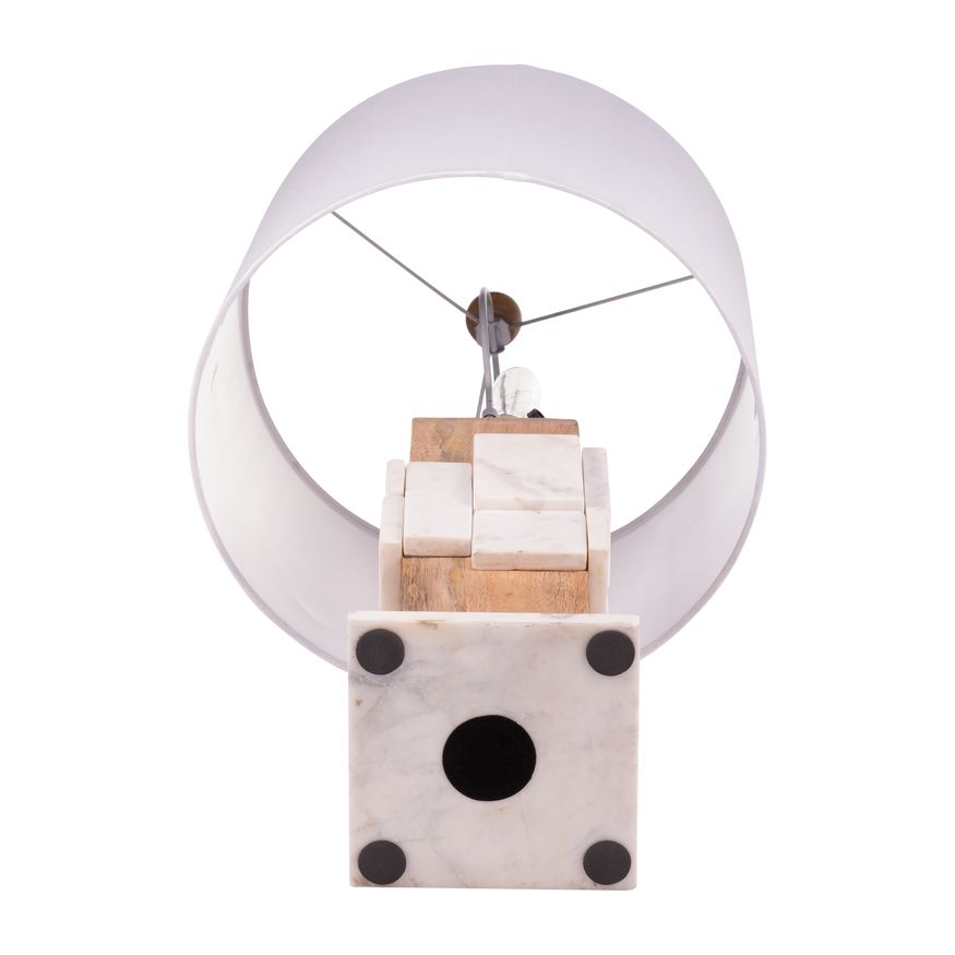 Sagebrook Marble Table Lamp - White