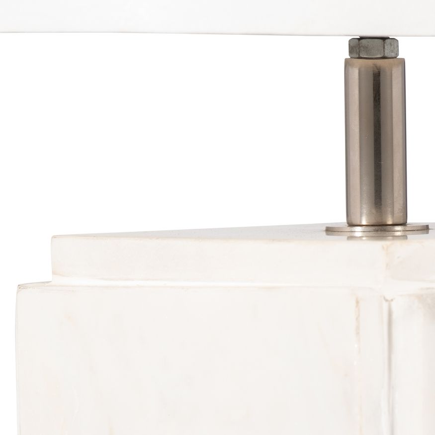 Sagebrook™ Marble Fluted Table Lamp - White/Off-White