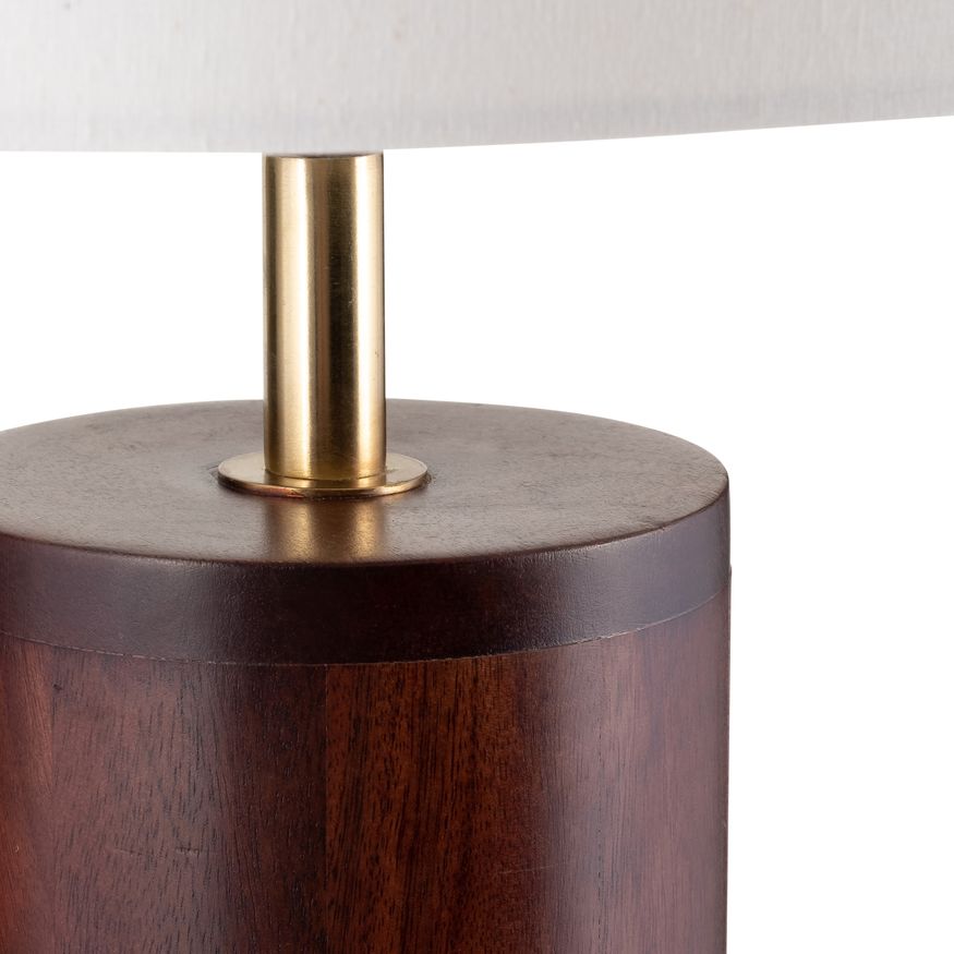 Sagebrook™ Wood Classic Table Lamp - Brown/Off-White