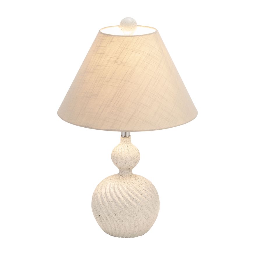 Sagebrook™ Resin Twist Table Lamp - Cream Speckle