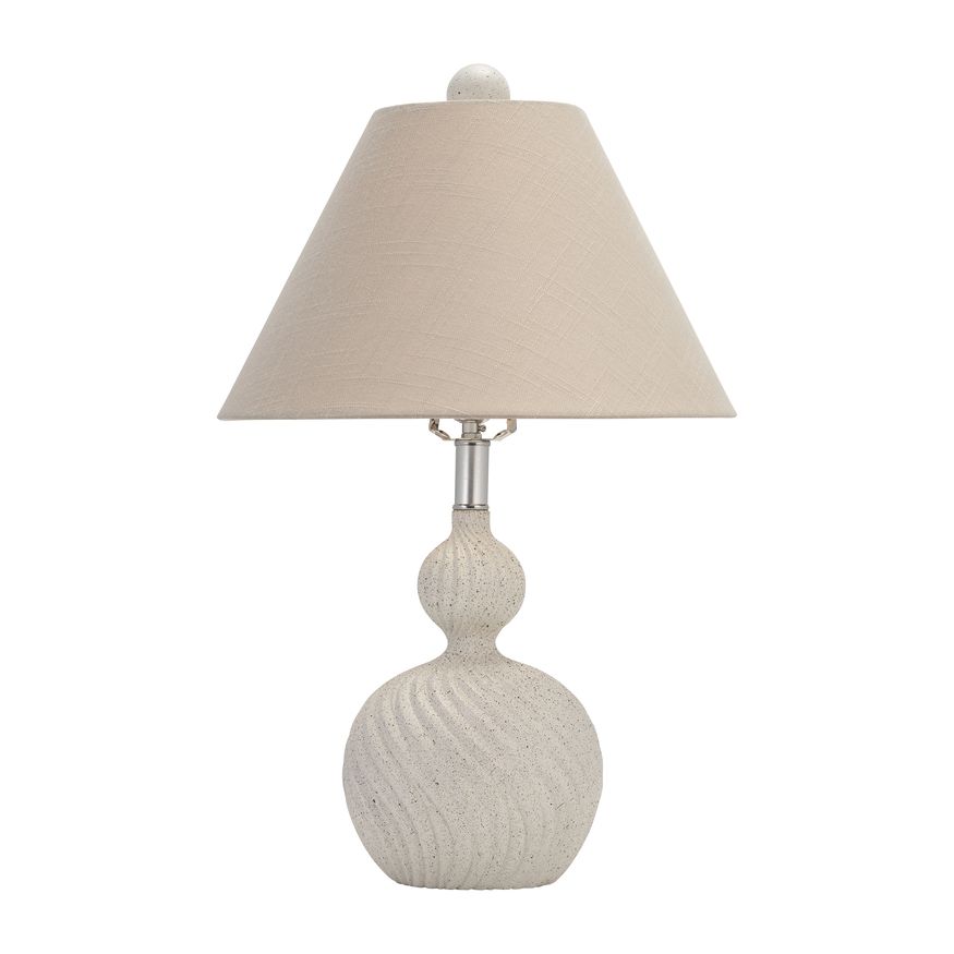 Sagebrook™ Resin Twist Table Lamp - Cream Speckle