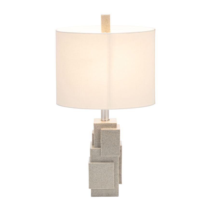 Sagebrook™ Resin Blocks Table Lamp - Gray