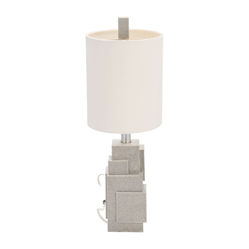 Sagebrook™ Resin Blocks Table Lamp - Gray