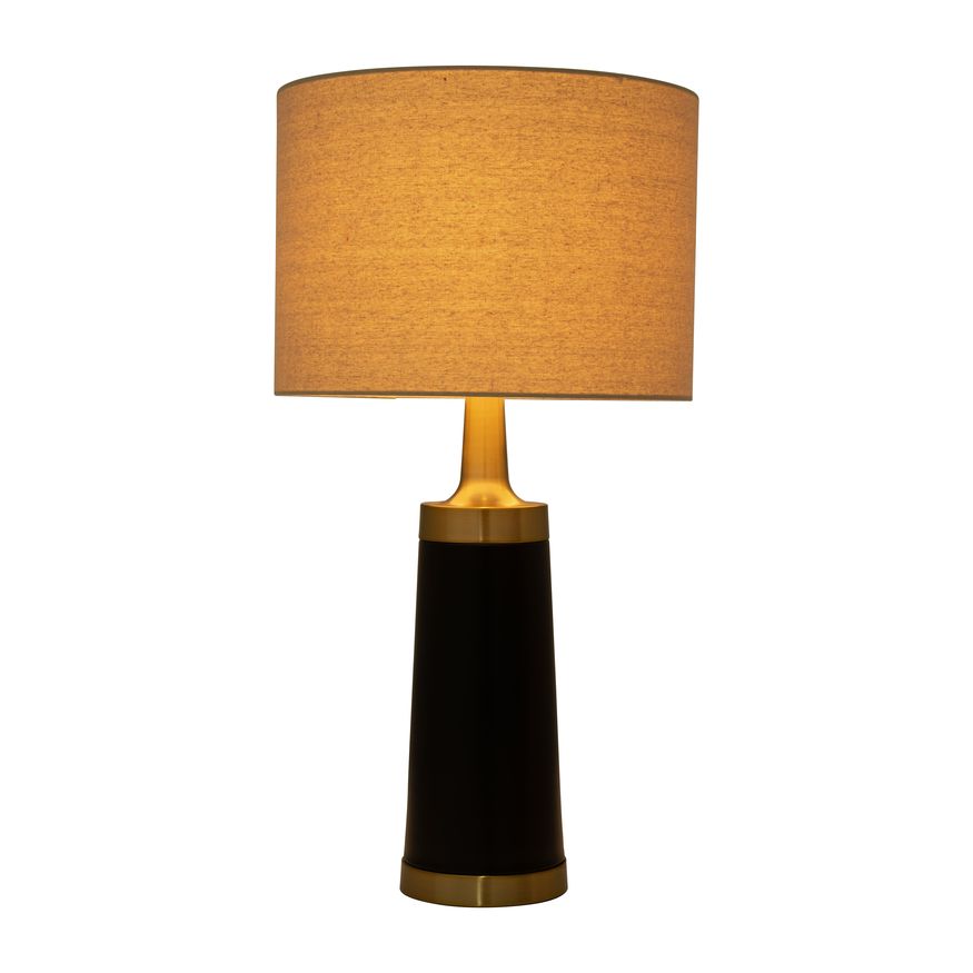 Sagebrook Metal Pillar Table Lamp - Black