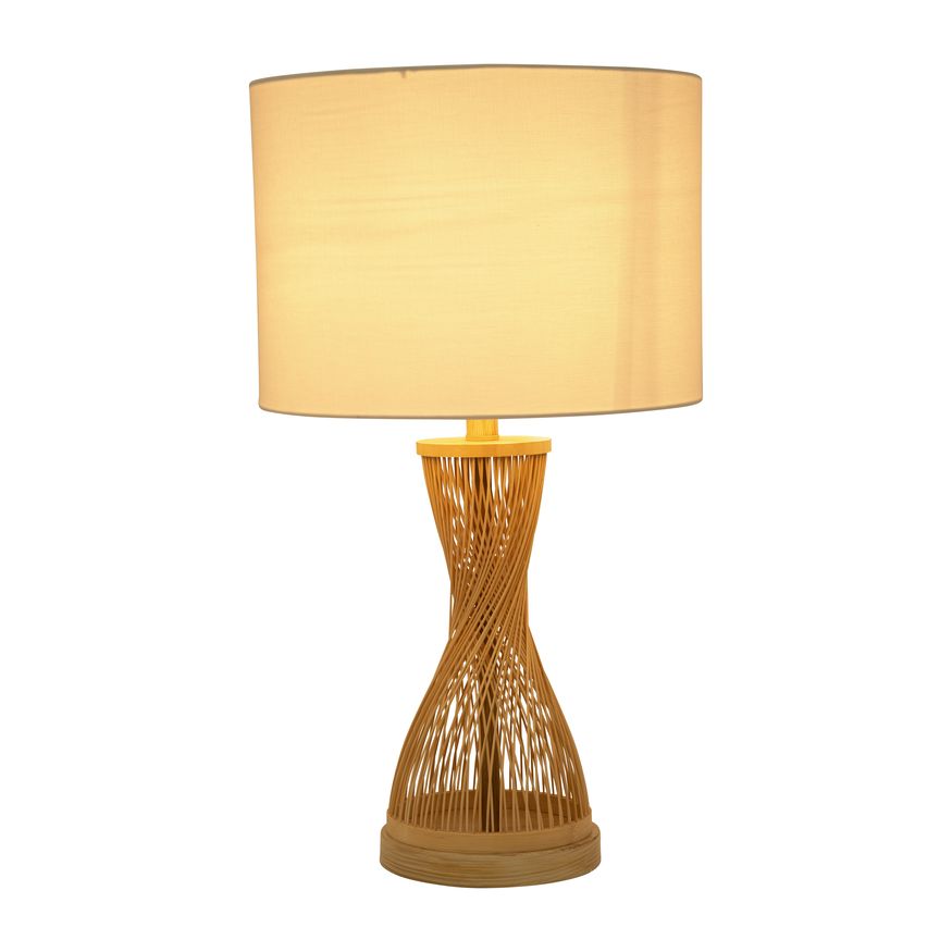 Sagebrook Rattan Twist Table Lamp - Natural