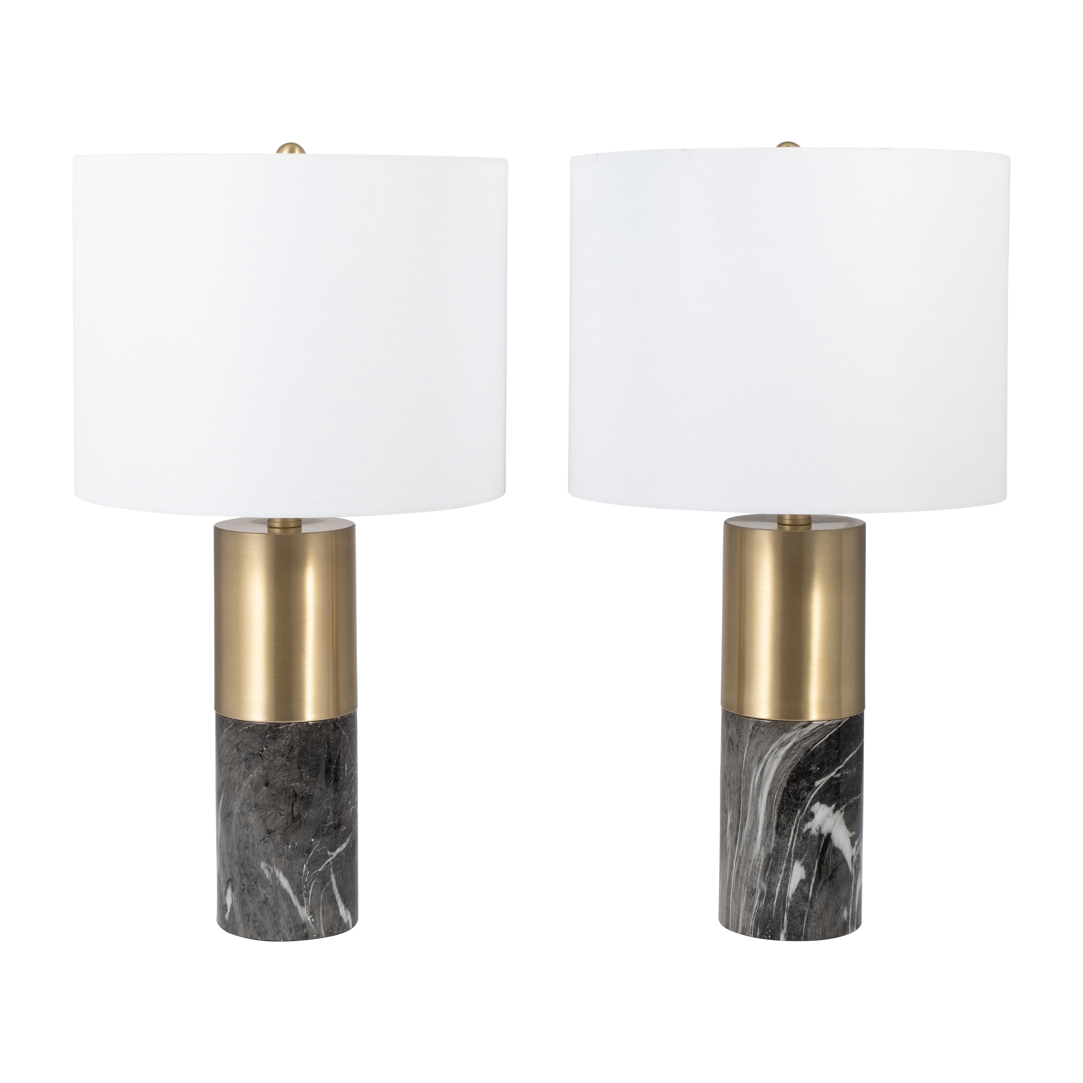 Sagebrook™ 25" Metal Table Lamp (Set Of 2) - Black