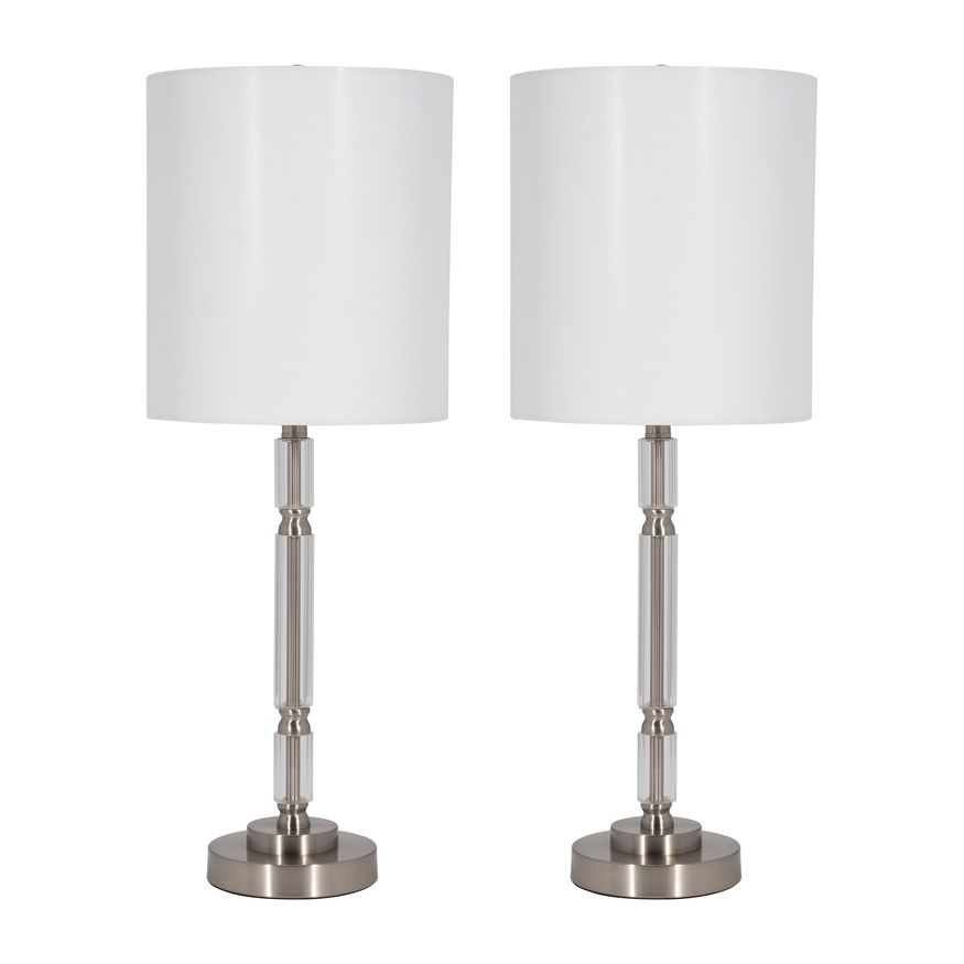 Sagebrook™ Crystal Table Lamps (Set Of 2) - Silver