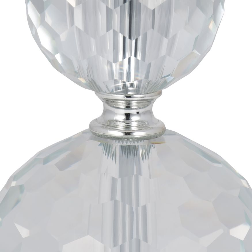 Sagebrook Crystal Faceted Table Lamps (Set Of 2) - Silver