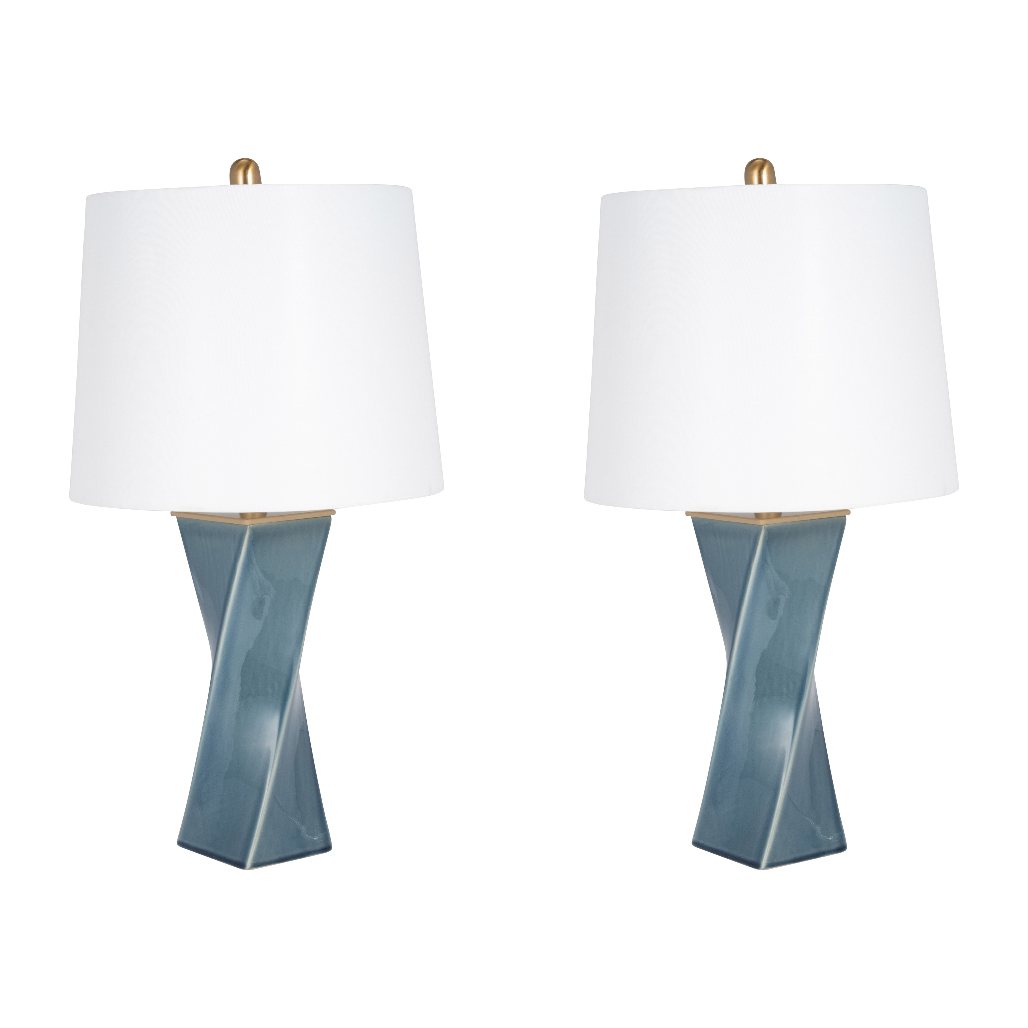 Sagebrook™ 26" Ceramic Table Lamp (Set Of 2) - Soft Blue