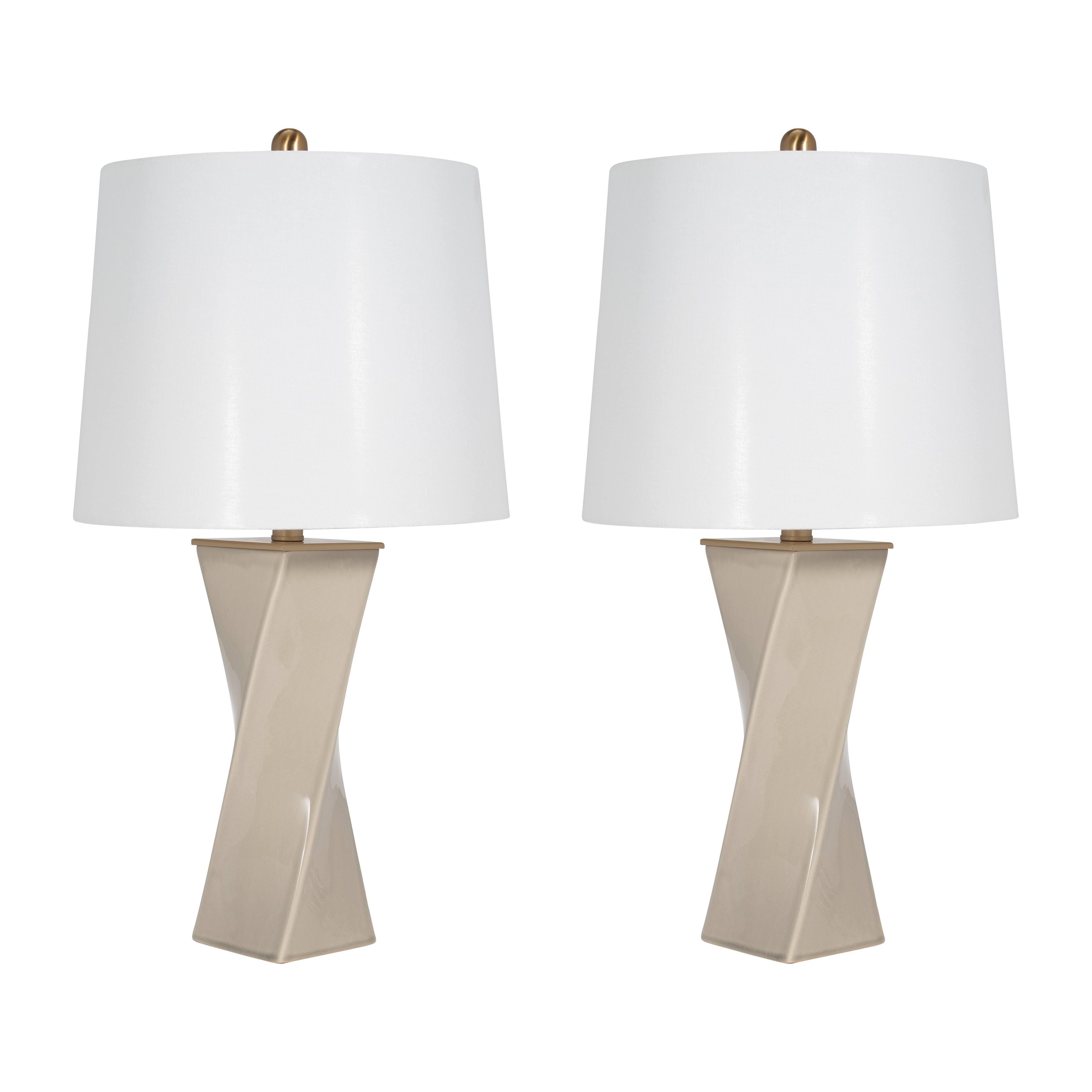 Sagebrook™ 26" Ceramic Table Lamp (Set Of 2) - Whitecap