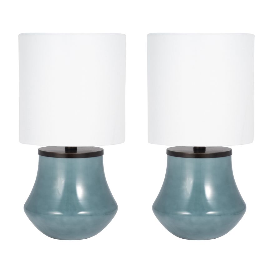 Sagebrook 51213 Glass Table Lamps (Set Of 2)