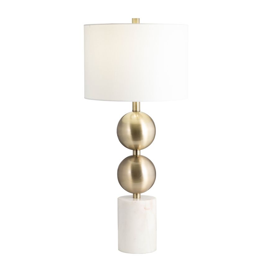 Sagebrook Marble Stacking Orbs Table Lamp - Gold/White