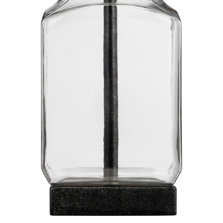 Sagebrook - Glass Bottle Table Lamp in Clear/White