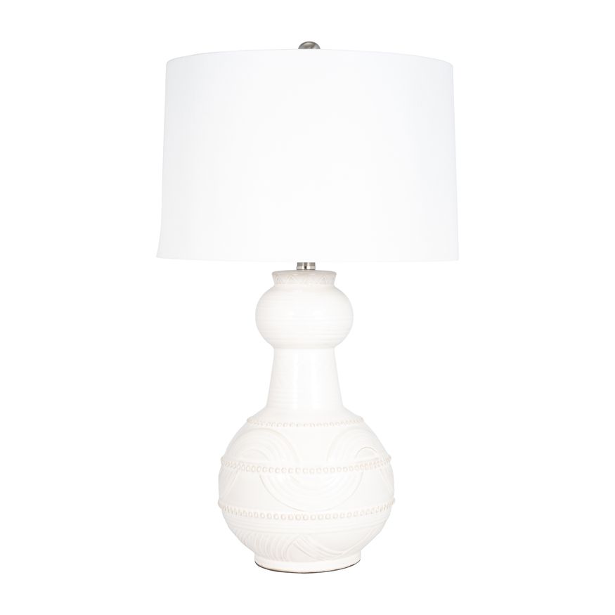 Sagebrook™ Ceramic Bottle Table Lamp - White