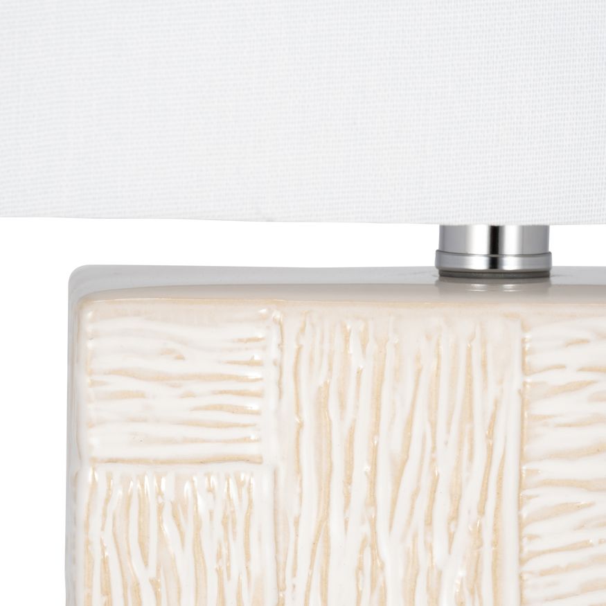 Sagebrook™ Ceramic Textured Table Lamp - White