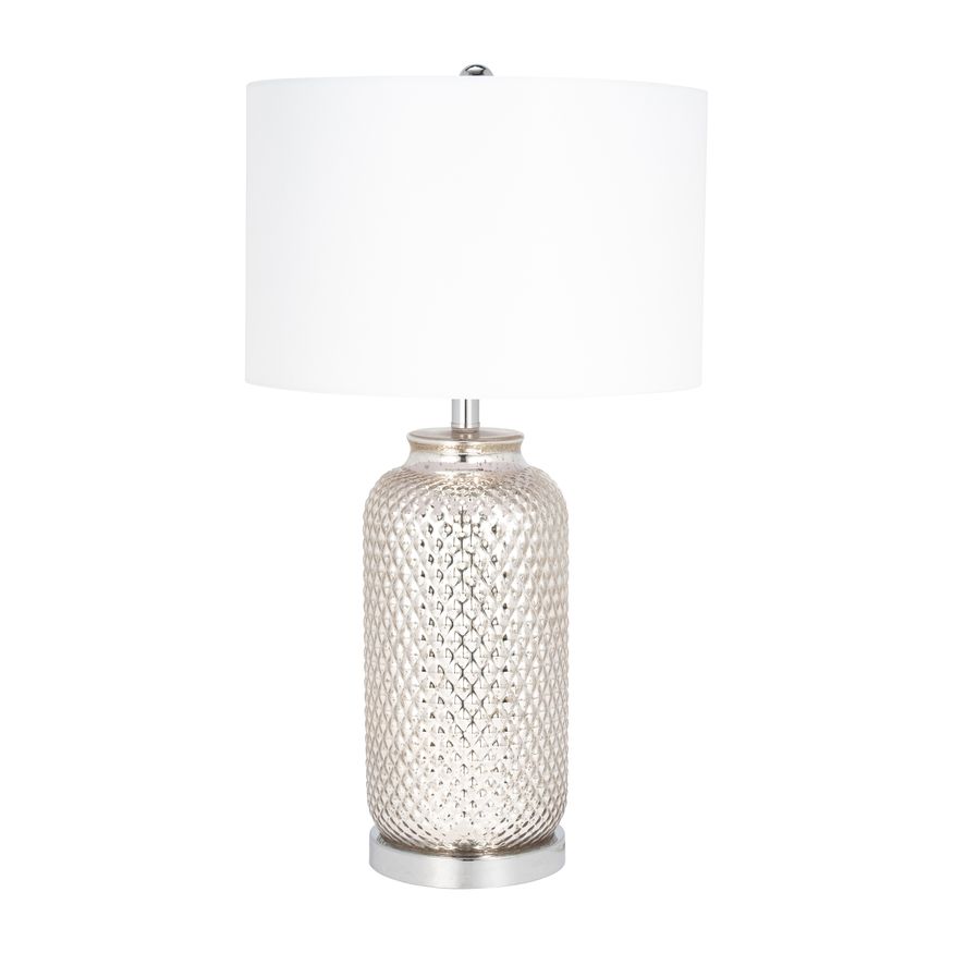 Sagebrook™ Glass Metallic Table Lamp - Silver