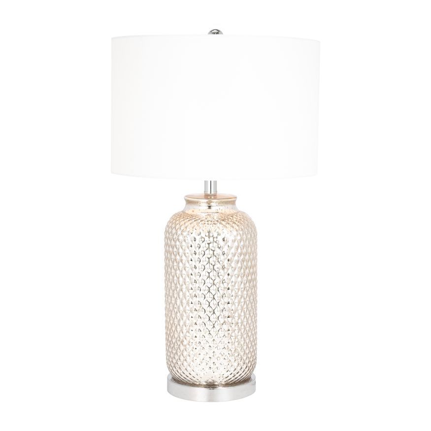 Sagebrook™ Glass Metallic Table Lamp - Silver