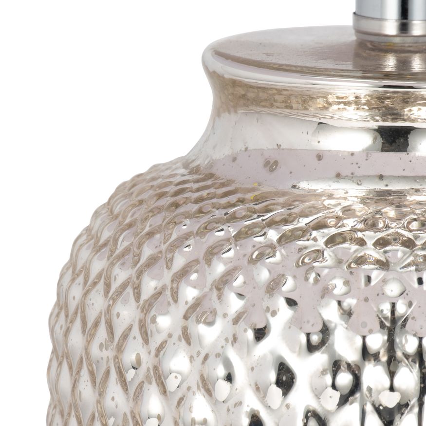 Sagebrook™ Glass Metallic Table Lamp - Silver