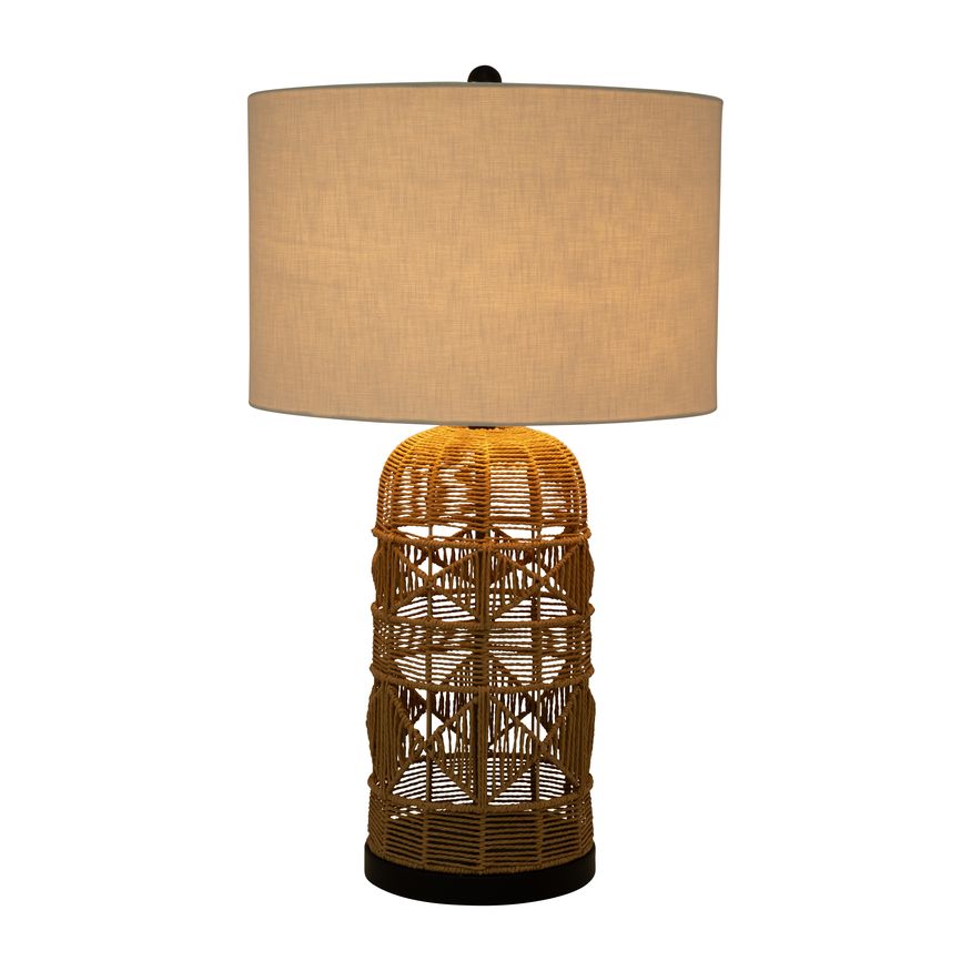 Sagebrook Rattan Table Lamp - Natural