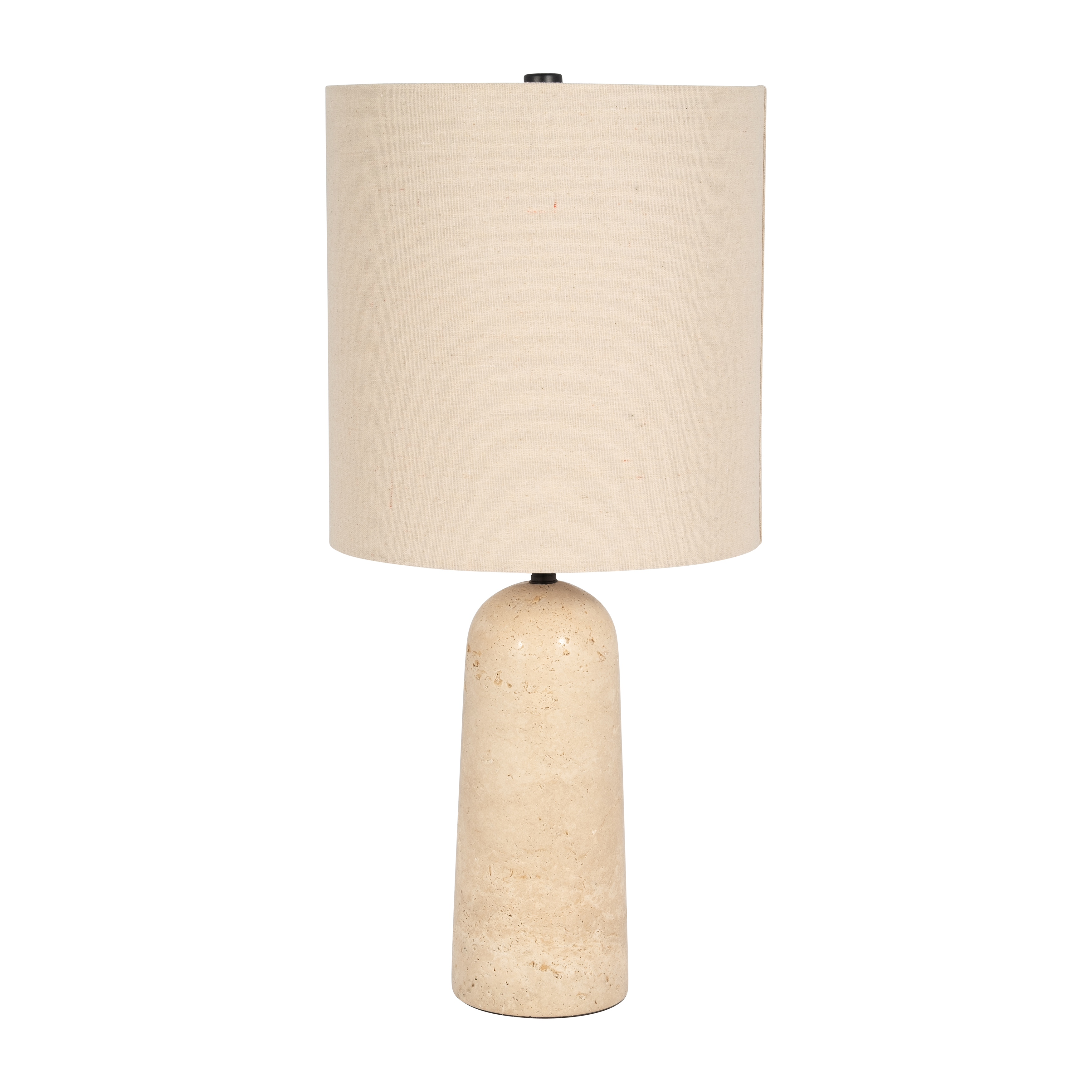 Sagebrook 25" Travertine Pillar Table Lamp