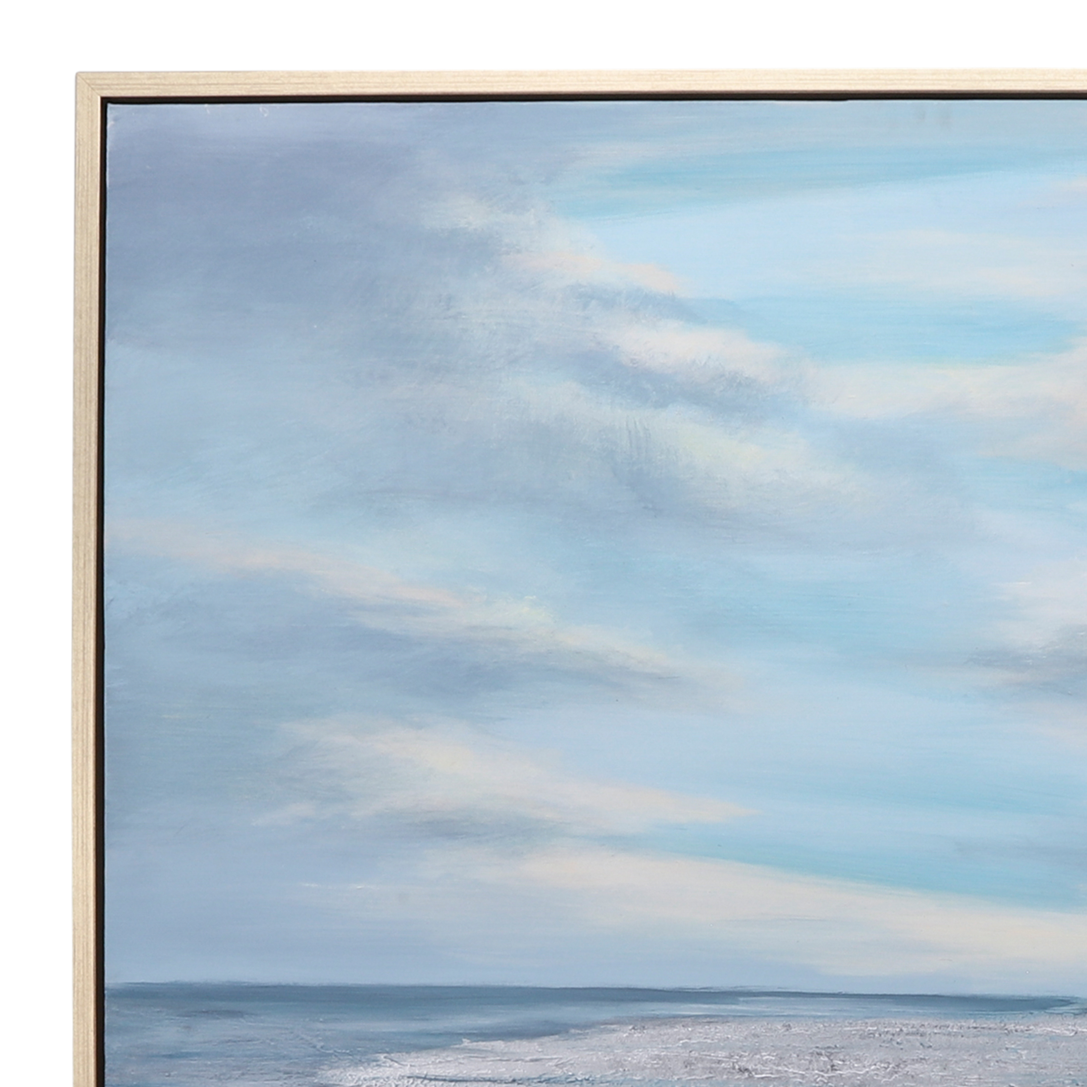 Sagebrook - 52"x52" Hand Painted Oil Canvas Ocean in Multi-Color