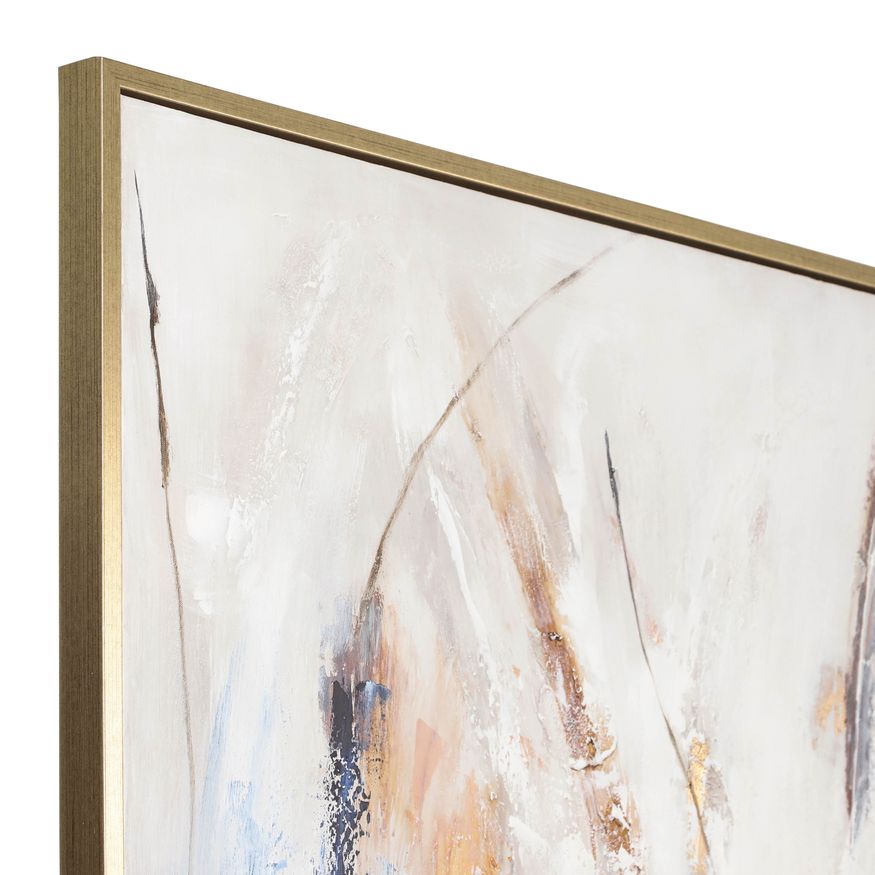 Sagebrook - Framed Hand Painted Abstract Canvas in Multi