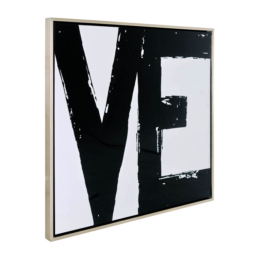 Sagebrook - Hand Painted Love Frames (Set Of 2) in Black